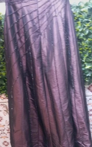 Vestido de ceremonia marrón