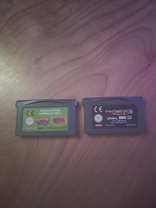 Pack 2 Juegos GBA Crash & Spyro y Fantastic