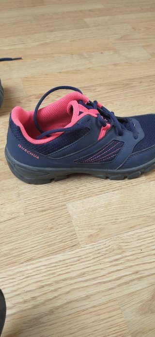 Zapatillas Trekking Quechua Azul/Rosa