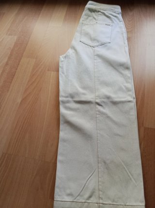Pantalón Palazzo Massimo Dutti Beige