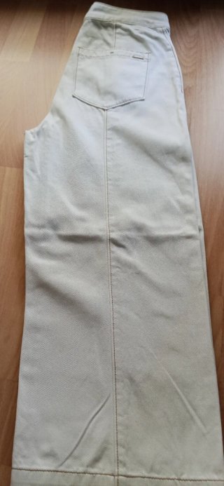 Pantalón Palazzo Massimo Dutti Beige