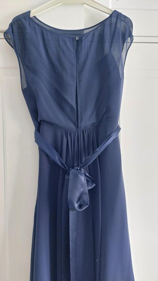 Vestido Coast azul petróleo con pedrería