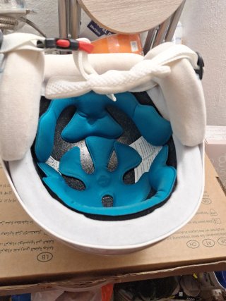 Casco de esquí blanco talla M