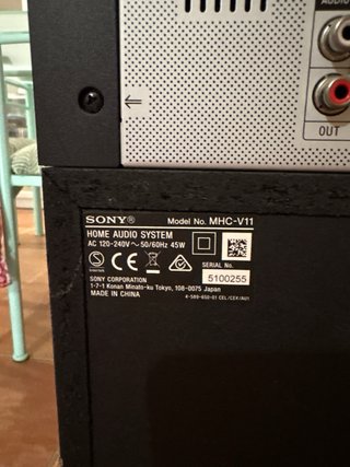 Altavoz Sony MHC-V11 Negro