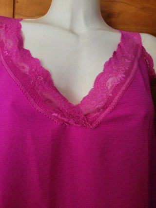 Blusón Morado con Encaje Talla Única
