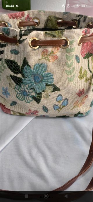 Bolso Cubo Vintage Flores
