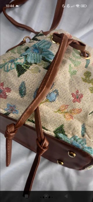 Bolso Cubo Vintage Flores