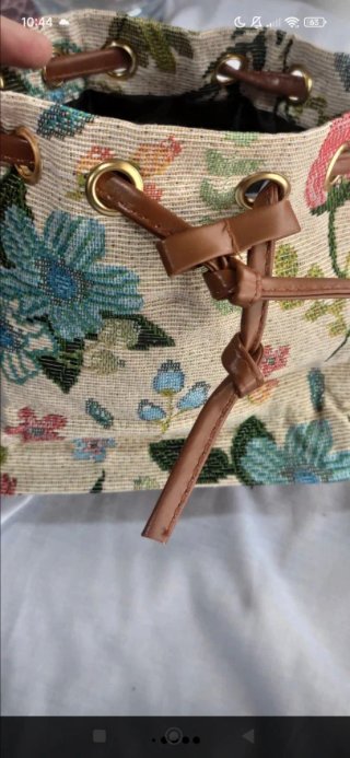 Bolso Cubo Vintage Flores