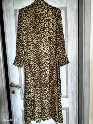 Vestito chemisier H&M donna leopardato lungo