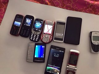Lote de 9 teléfonos móviles Nokia