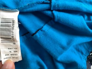 Vestido Desigual Azul y Turquesa