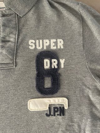 Camiseta Superdry Talla L Gris