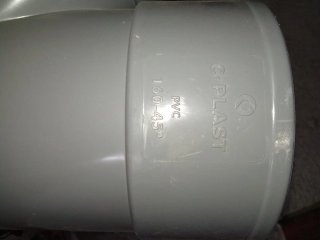 2 Codos Fontanería PVC Gris