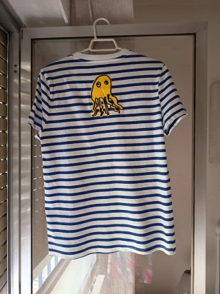 Camiseta Desigual Rayas Azul y Blanca
