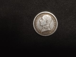 Plata 50 céntimos Alfonso XIII 1910