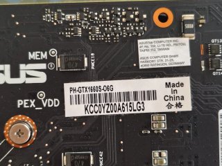 Tarjeta Gráfica Asus GTX 1660 Super 6GB