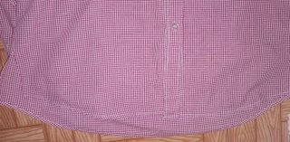 Camisa de cuadros roja y blanca