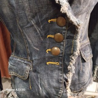 Giacca in denim con frange