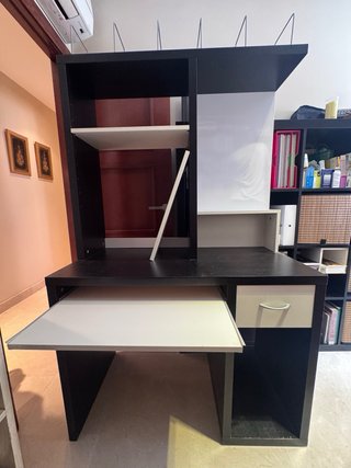 Escritorio/ mesa ordenador con cajón y baldas