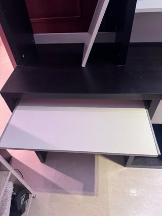 Escritorio/ mesa ordenador con cajón y baldas