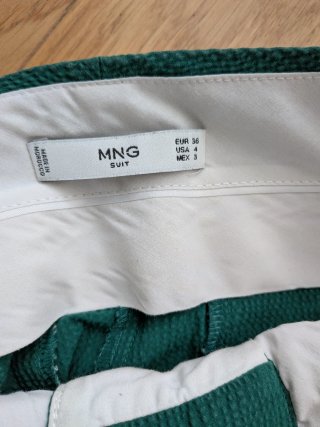 Pantalones Mango Suite Crepe Talla S
