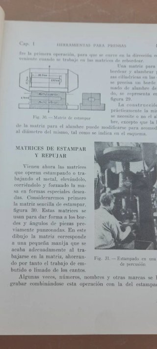Libro Estampado y Matrizado de Metales 1957 1⁰Ed.