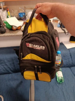 Zaino da pesca nero e giallo Colmic Herakle