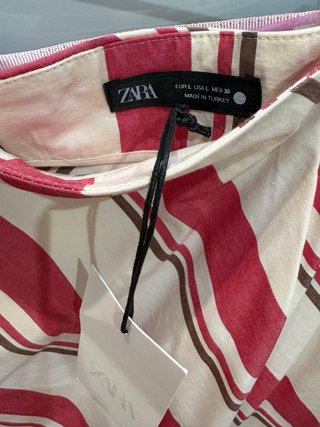 Falda Zara L rayas larga sin estrenar