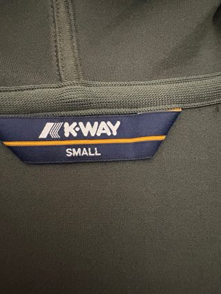 Felpa K-Way Rainer Spacer con Cappuccio Zip Nuova