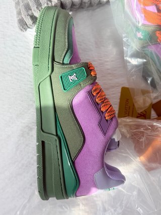 Zapatilla Deportiva Verde y Morada