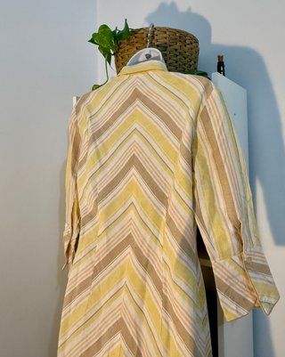 Vestido por debajo de la rodilla Vintage 100% seda