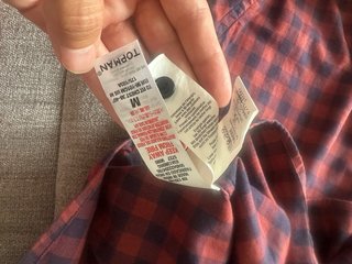 Camisa TOPMAN cuadros manga corta Talla M
