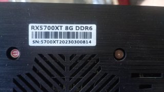 RX 5700 XT 8GB VRAM Tarjeta Gráfica