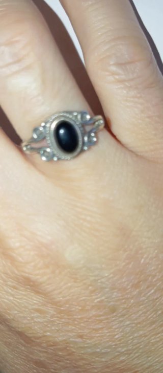 Anillo Plata con Onix Negro