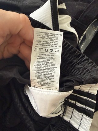 Pantalón corto Adidas Adibreak negro/blanco