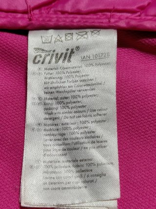 CRIVIT giacca soft shell outdoor fitness running S