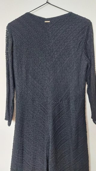 Vestido negro Tintoretto encaje T44