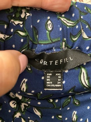 Conjunto Cortefiel Blusa y Pantalón Estampado