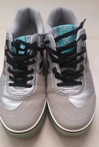 Zapatillas Munich G-3 Indoor Plata/Negro