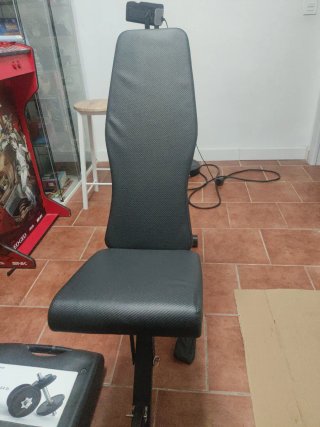 Banco de pesas con maletín y mancuernas