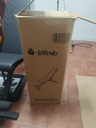 Banco de pesas con maletín y mancuernas
