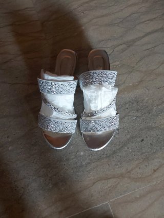 Sandali donna Chix argento con strass