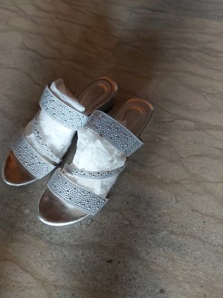 Sandali donna Chix argento con strass