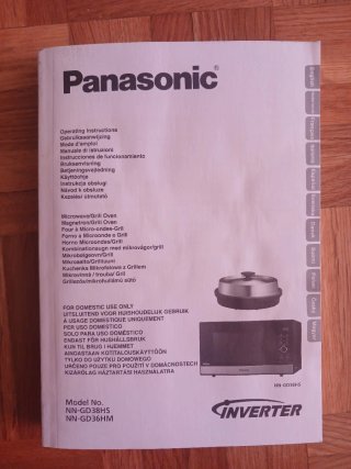 Microondas Panasonic Inverter 23 Litros con grill.