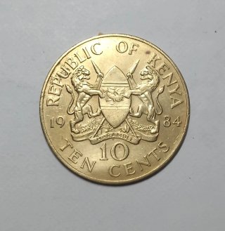 Moneta 10 Centesimi Kenya 1984