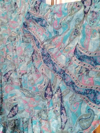 Vestido largo boho India. Talla única.Espalda rizo