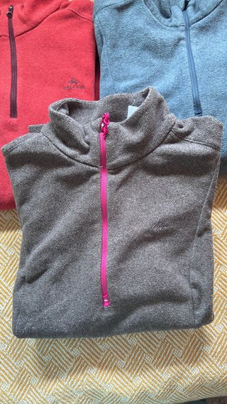 Lote 3 sudaderas cuello alto cremallera