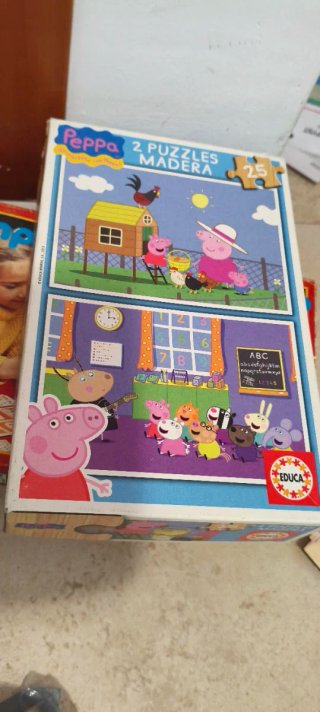 Puzzle Peppa Pig 2 Puzzles Madera 25 Piezas
