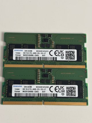 Pack 16GB DDR5 RAM 4800MHz Samsung