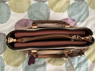 Bolso Parfua Beige y Marrón